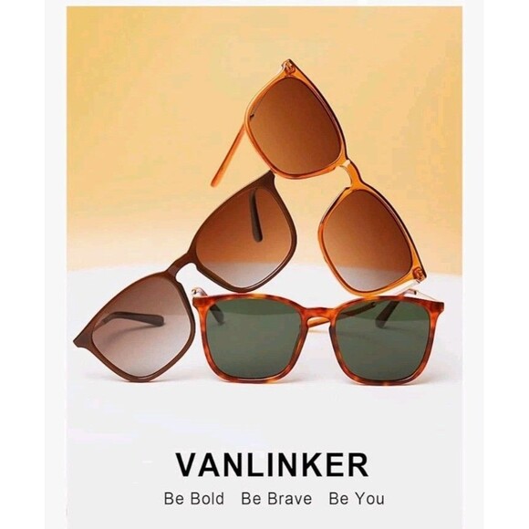 Vintage Square Polarized Sunglasses Men Women Classic Trendy Rectangle Metal... - Picture 3 of 7